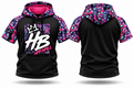 SNAKE SKIN SHORT SLEEVE JERSEY HOODIE