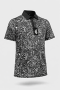 Geometric Golf Polo