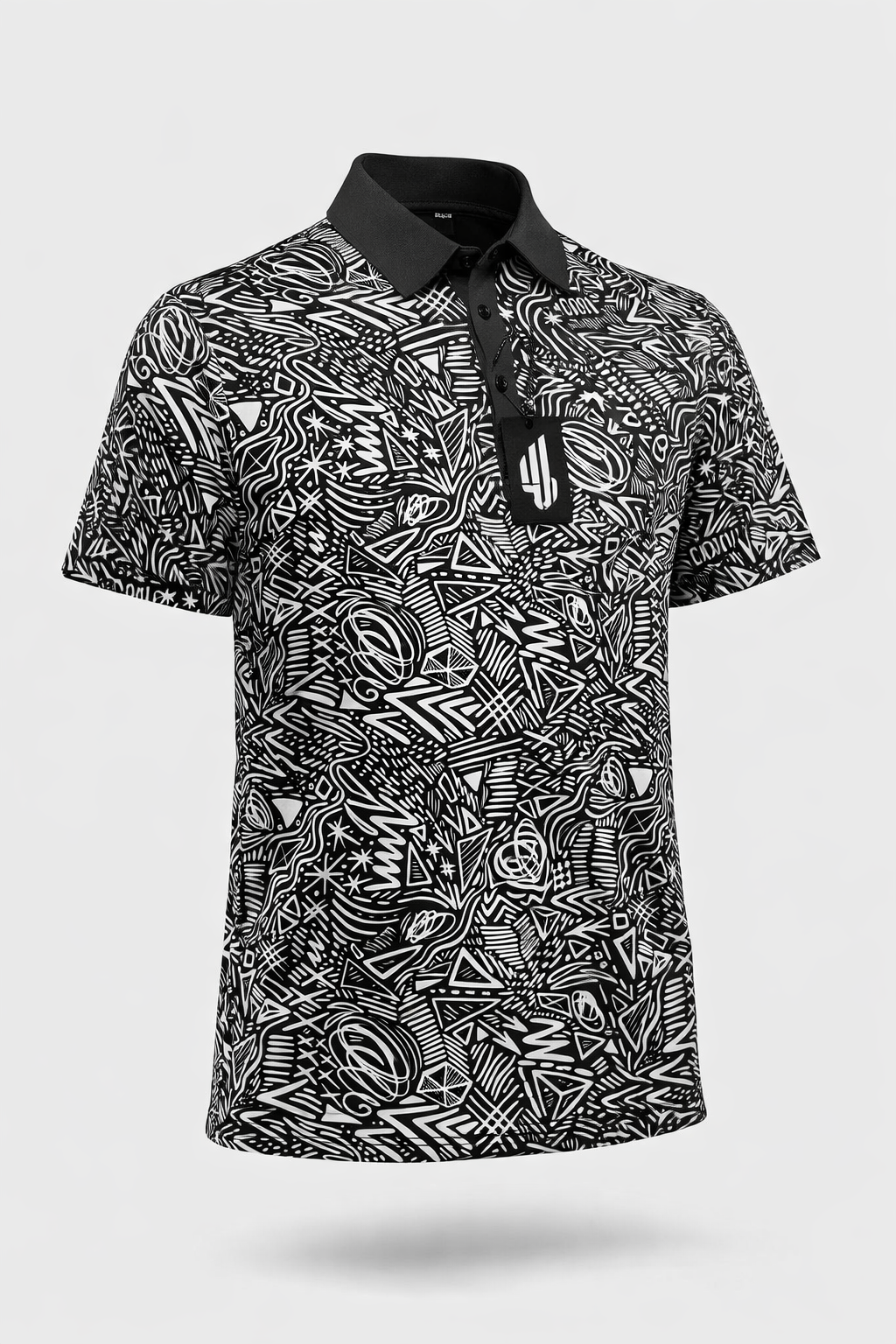 Geometric Golf Polo